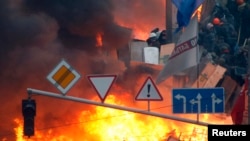 Flames And Chaos In Kyiv