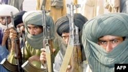 Baluch fighters at a camp southeast of Quetta, the capital of Baluchistan Province (file photo)