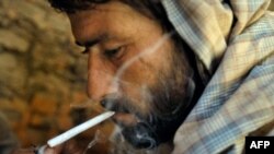 A drug addict in the Afghan city of Herat