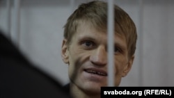 Syarhey Kavalenka at his trial in Vitsebsk