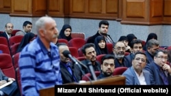 Mohammad Reza Salas appears in court in Tehran in March.