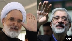 It seems that Iran's conservative establishment is not ready to relent on opposition leaders Mehdi Karrubi (left) and Mir Hossein Musavi after all.