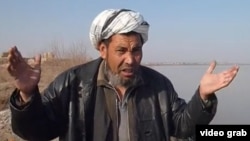 The seemingly inexorable southern advance of the Amu-Darya river has caused all sorts of problems for Afghan villagers like Ghulam Rasool. (screen grab)