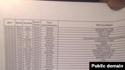 A picture posted on Twitter on February 20, appearing to show flights out of Kyiv chartered by lots of figures linked to the Yanukovych regime. 