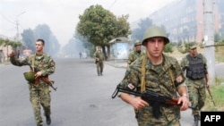 Georgian troops in South Ossetia