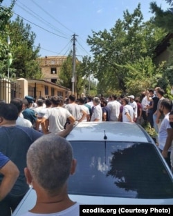 Protests, such as this one in Tashkent in August, are less rare in Uzbekistan than they once were.