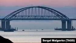 The Kerch Strait bridge, which opened in May 2018