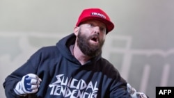 Fred Durst, singer of the U.S. rock band Limp Bizkit.