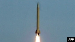 A Shahab-3 long-range ballistic missile in a 2006 test