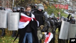 Belarus has seen daily protests since August.