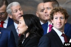 Priscilla Chan, CEO of Meta and Facebook's Mark Zuckerberg are attending the inauguration 