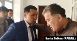 Lawyer Abzal Quspan (left) says most Kazakh prisons don’t meet the standards set by international organizations.