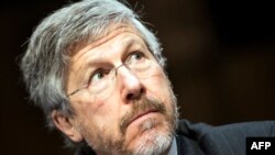 Robert S. Litt, general counsel with the Office of the Director of National Intelligence, listens during a hearing of the Senate Judiciary Committee on July 31 in Washington, D.C. 