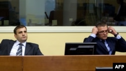 Milan Lukic and Sredoje Lukic at the UN war crimes tribunal