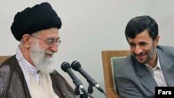 While Supreme Leader Ayatollah Ali Khamenei (left) and President Mahmud Ahmadinejad have the backing of certain forces, thay have angered two main power blocs in the Islamic republic.