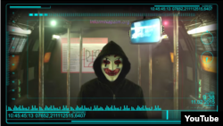 A video published on YouTube, showing a masked Ukrainian "hacktivist", announces the operation by Ukrainian hacking groups Falcons Flame and Trinity in May against the websites of the Russia-backed separatist group Donetsk People’s Republic.