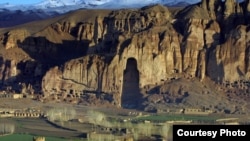 The site of the Bamiyan Buddhas in the Bamiyan Valley