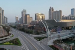 A photo of Wuhan's deserted streets taken on March 10.