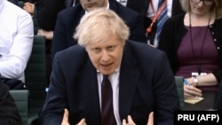 British Foreign Secretary Boris Johnson in Parliament on March 21. 