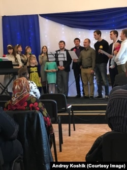 A Baptist worship service in Russia