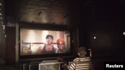 A Bollywood film being screened in Kabul, Afghanistan, in 2011