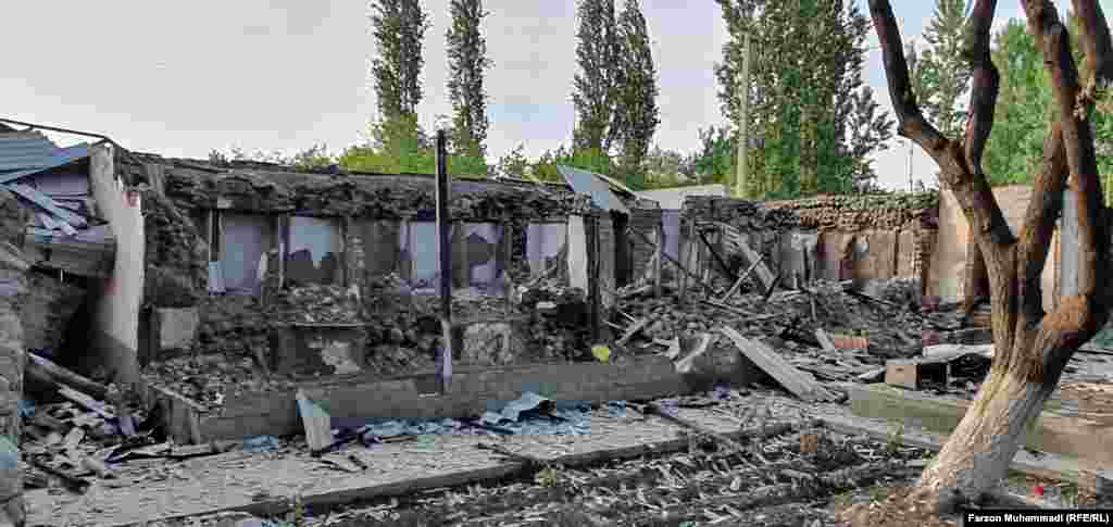 The village of Somoniyon in the Isfara district of Tajikistan. Correspondents of RFE/RL&#39;s Tajik Service in the area reported that at least 16 Tajik nationals were killed and at least 90 were injured.&nbsp;Tajik authorities have yet to give an official casualty toll.