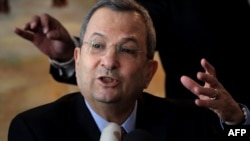 Israeli Defense Minister Ehud Barak