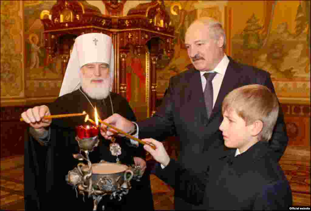 Lukashenka, Kolya, and Metropolitan Paval of Minsk and Slutsk