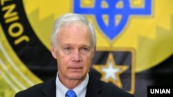 U.S. Senator Ron Johnson during a visit to Ukraine in December