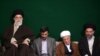 Supreme Leader Ayatollah Ali Khamenei, President Mahmud Ahmadinejad, and Expediency Council Chairman Ali Akbar Hashemi Rafsanjani with an unidentified cleric (left to right) at a memorial ceremony in Tehran on March 23, 2009.