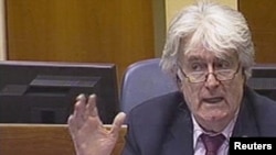 Radovan Karadzic on trial at The Hague