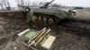 A Russia-backed separatist is seen during during combat exercises near Horlivka in Ukraine's eastern Donetsk region. (file photo)