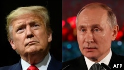 U.S. President Donald Trump (left) and Russian President Vladimir Putin (combination file photo)