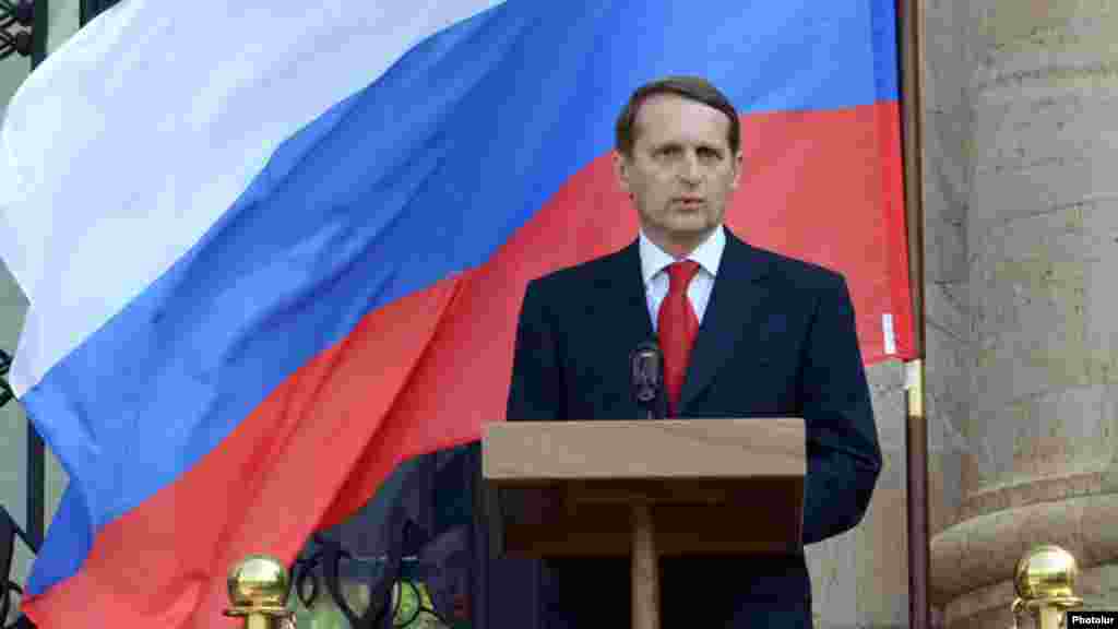 Sergei Naryshkin is the chairman of the State Duma and a member of the National Security Council of the Russian Federation.