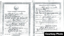 The document which was presented as Abdujalilova's death certificate