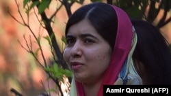 Pakistani activist and Nobel Peace Prize laureate Malala Yousafzai