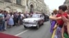 Soviet-Era Cars On Parade In Moscow