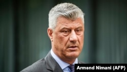 Kosovar President Hashim Thaci has been indicted with others by a prosecutor in The Hague for war crimes and crimes against humanity allegedly committed during or after the 1998-1999 Kosovo conflict. (file photo)