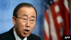 United Nations Secretary-General Ban Ki-moon warns that an escalation of military activity in Syria is threatening peace efforts.