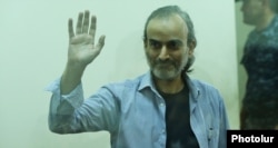 Zhirayr Sefilian in a Yerevan courtroom in June 2017