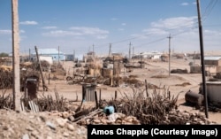 An impoverished desert village north of Ashgabat.