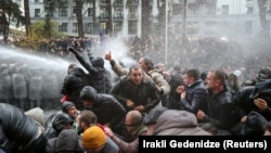 Water Cannons Used Against Protesters In Georgia