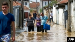 Skopje's mayor has described the flooding in and around the city as a "disaster".