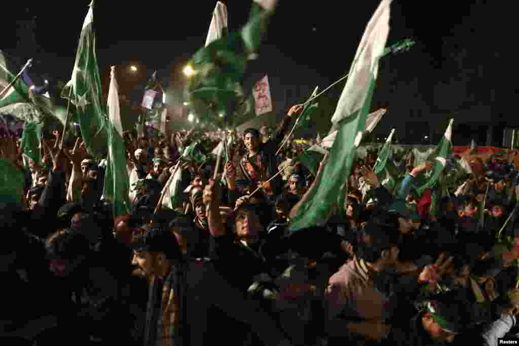 Supporters in Islamabad.