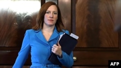 U.S. State Department spokeswoman Jen Psaki rebukes "Russian propaganda machines" for targeting her personally. 