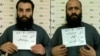 A combo photo shows two Taliban prisoners, Anas Haqqani (left) and Hafiz Rashid, who were released in November 2019.