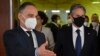 German Foreign Minister Heiko Maas (left) and U.S. Secretary of State Antony Blinken arrive to address a joint press conference following talks in Berlin on June 23. 