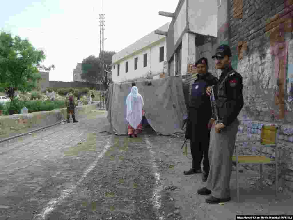 Voting in the Swat district of the northwestern Khyber Pakhtunkhwa Province