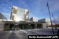 The headquarters of the International Criminal Court in The Hague.