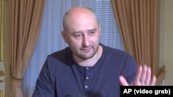 Self-exiled Russian journalist Arkady Babchenko (file photo)